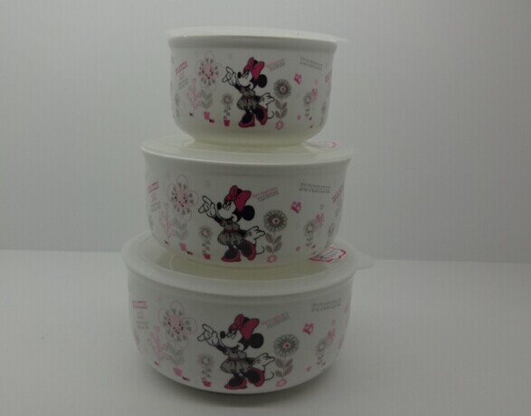 迪士尼 味の香保鲜碗三件套（精装）  价格：118元