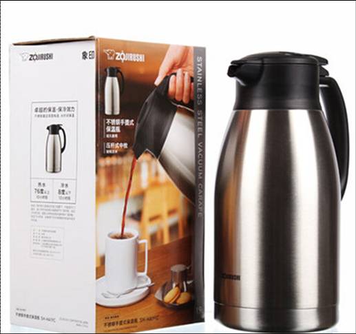 象印不锈钢真空保温瓶SH-HA19C 1.9L  价格：359元