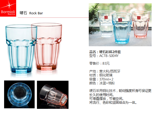 波米欧利硬石彩杯2件套  价格：65元